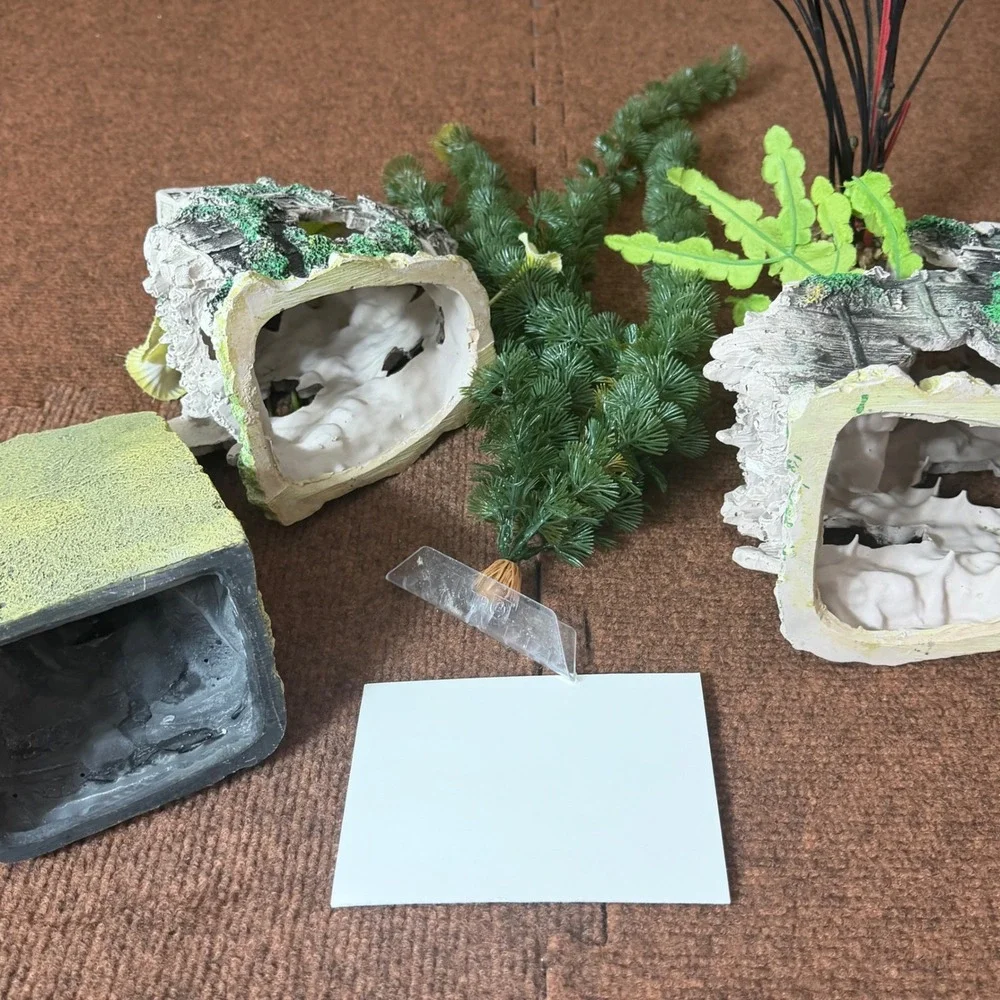 Buddha Statue and Ancient Temple Ruins‎ Aquarium Decorations 3 Piece Set